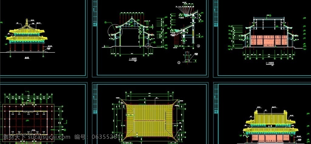 金殿 建筑施工 图纸 宗教建筑 寺庙 和尚 尼姑庵 罗汉 大雄宝殿 弥勒 观音 佛教 宗教 建筑 cad 图 建筑设计 环境设计 源文件 dwg