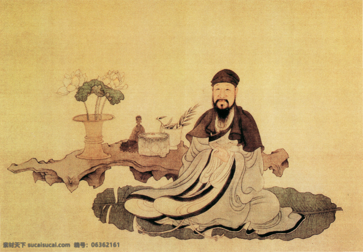 明朝免费下载 壁画 古代人物 人物 人物画像 中国风 中国文化 中华艺术绘画 明朝 民间人物 文化艺术