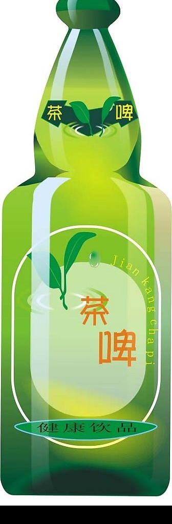 矢量图酒瓶 茶字 瓶贴 其他矢量 矢量素材 矢量图库