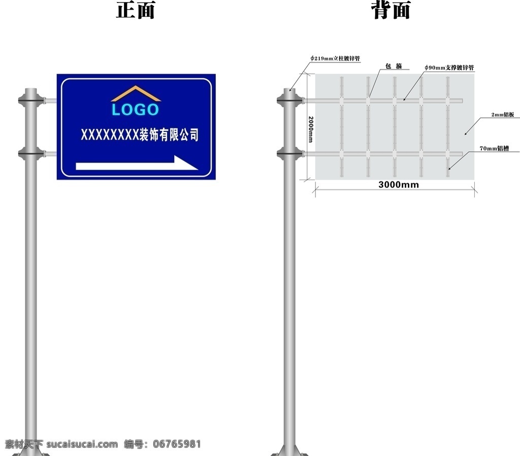 公路标识牌 公路立牌 公路指示牌 标识牌 指示牌