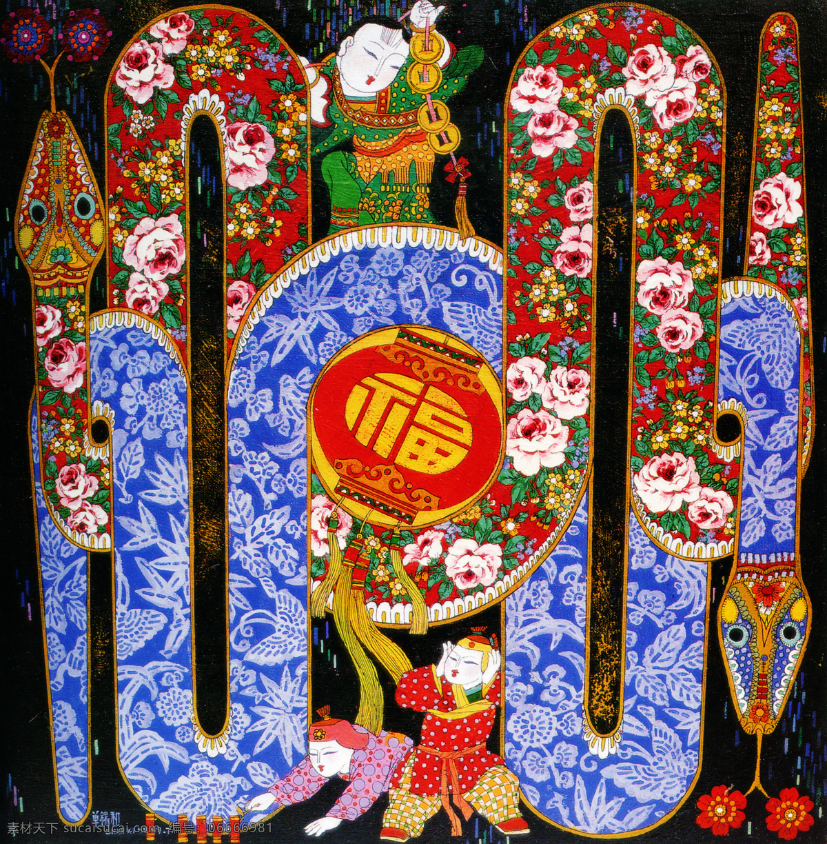 油画生肖 油画 蛇 生肖 金蛇狂舞 中国风 生肖蛇 国画蛇 国画 绘画书法 文化艺术