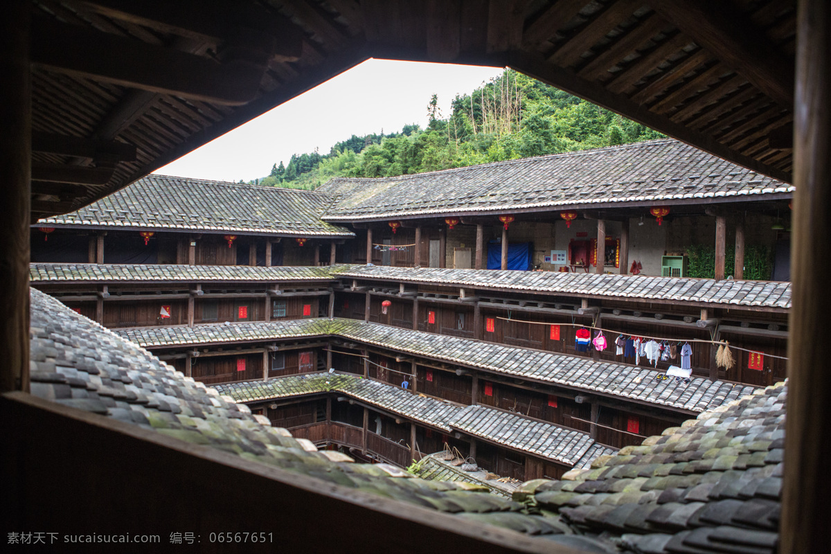 南靖土楼 厦门 漳州 古建筑 灯笼 旅游摄影 国内旅游