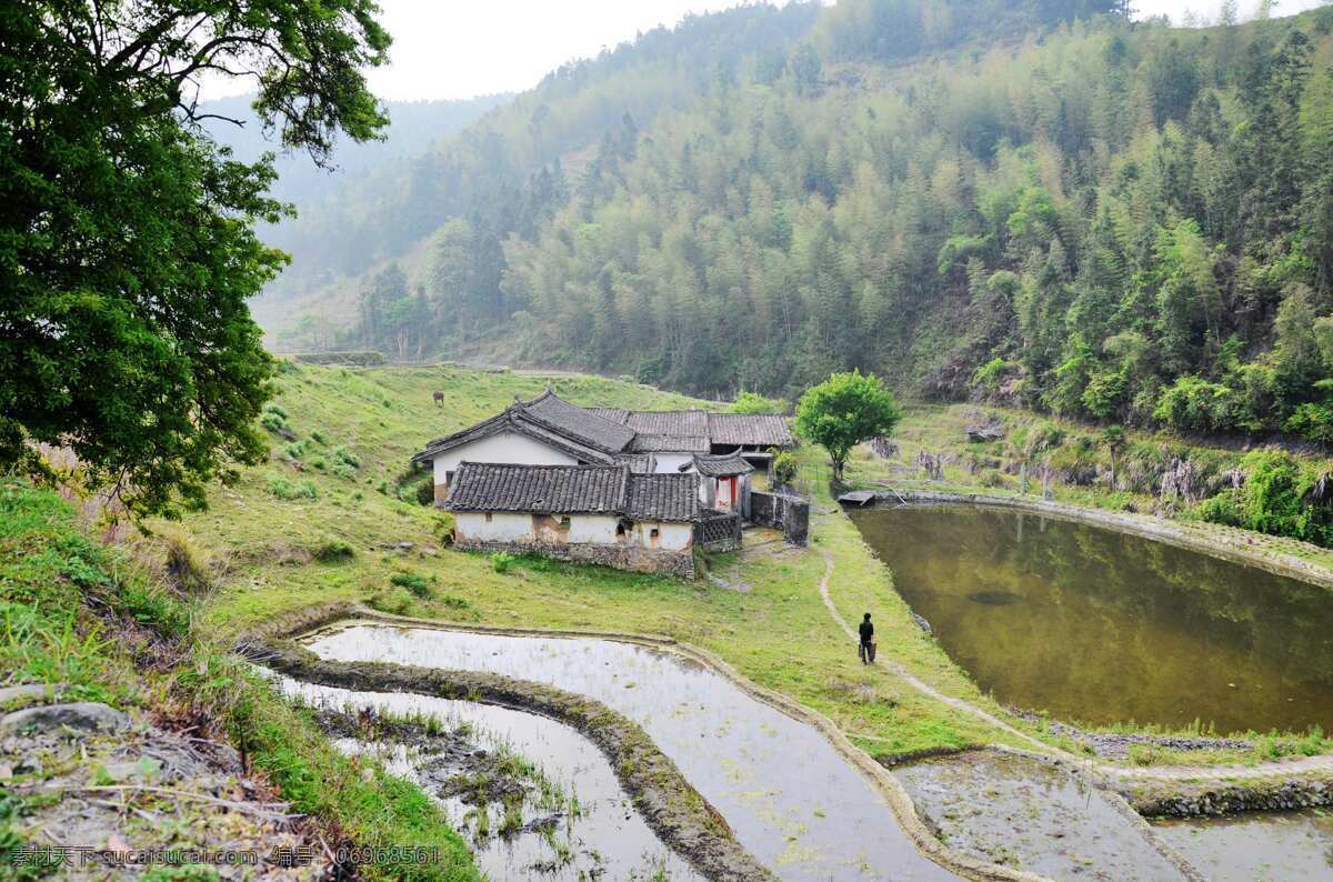 福建 龙岩 永定 方形 土楼 人家 祠堂 龙岩永定 田园风光 堂堡香溪 方形土楼 土楼人家 建筑摄影 建筑园林 建筑景观 自然景观