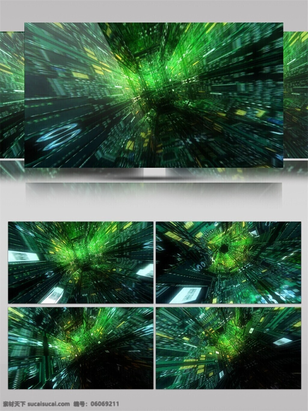 光斑散射 光束 激光 绿色 梦幻 视觉享受 手机壁纸 瀑布 视频