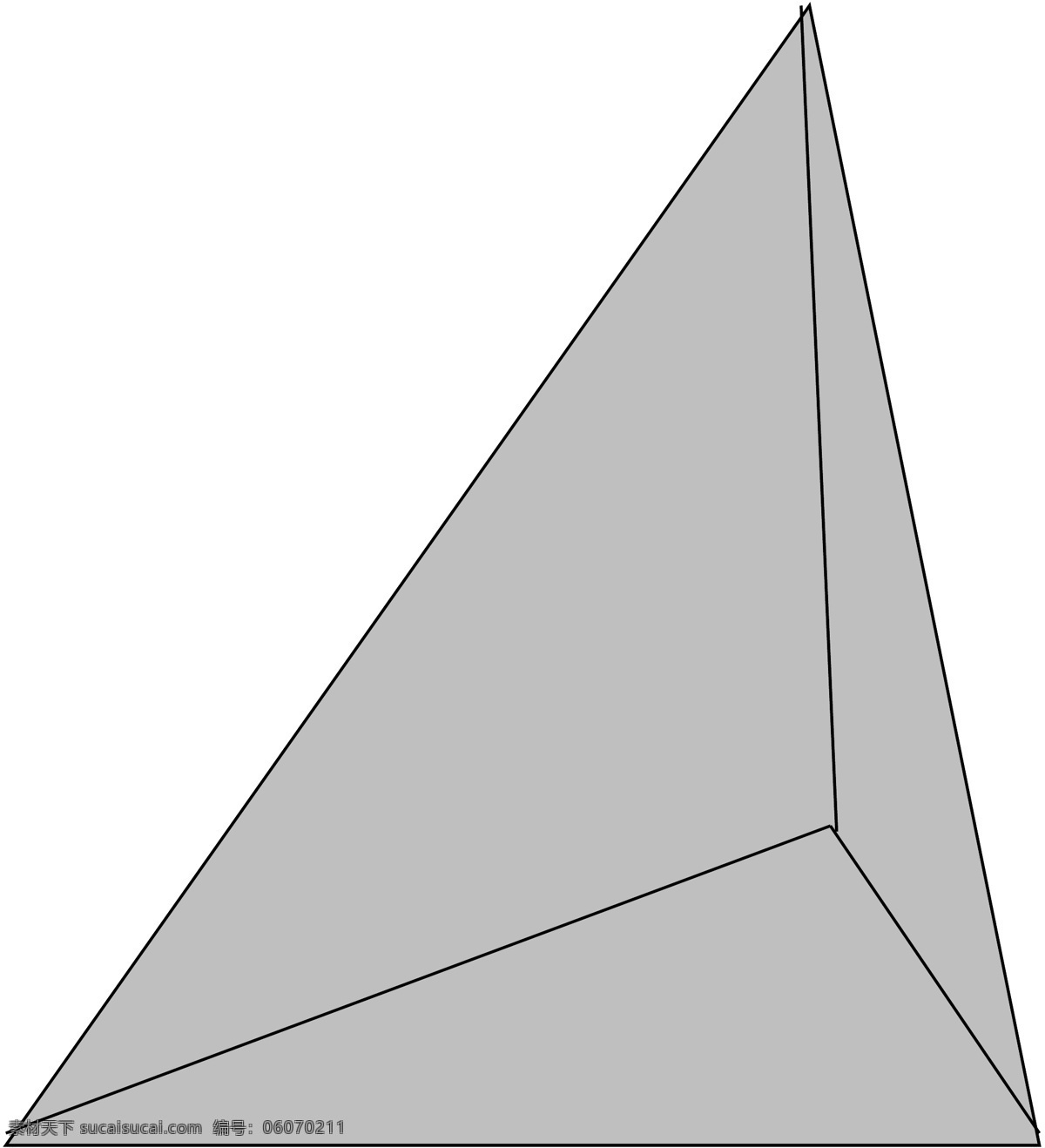 三角体 立体几何 几何图形 立体 几何 矢量 其他矢量 矢量素材 矢量图库