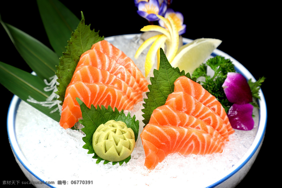 三文鱼刺身 海鲜刺身拼盘 美食 高清菜谱用图 餐饮美食 传统美食 西餐美食