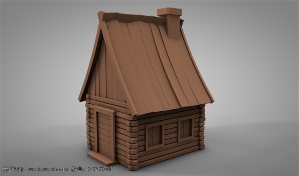 c4d 模型 小木屋图片 动画 工程 像素 小木屋 简约 渲染 c4d模型 3d设计 其他模型