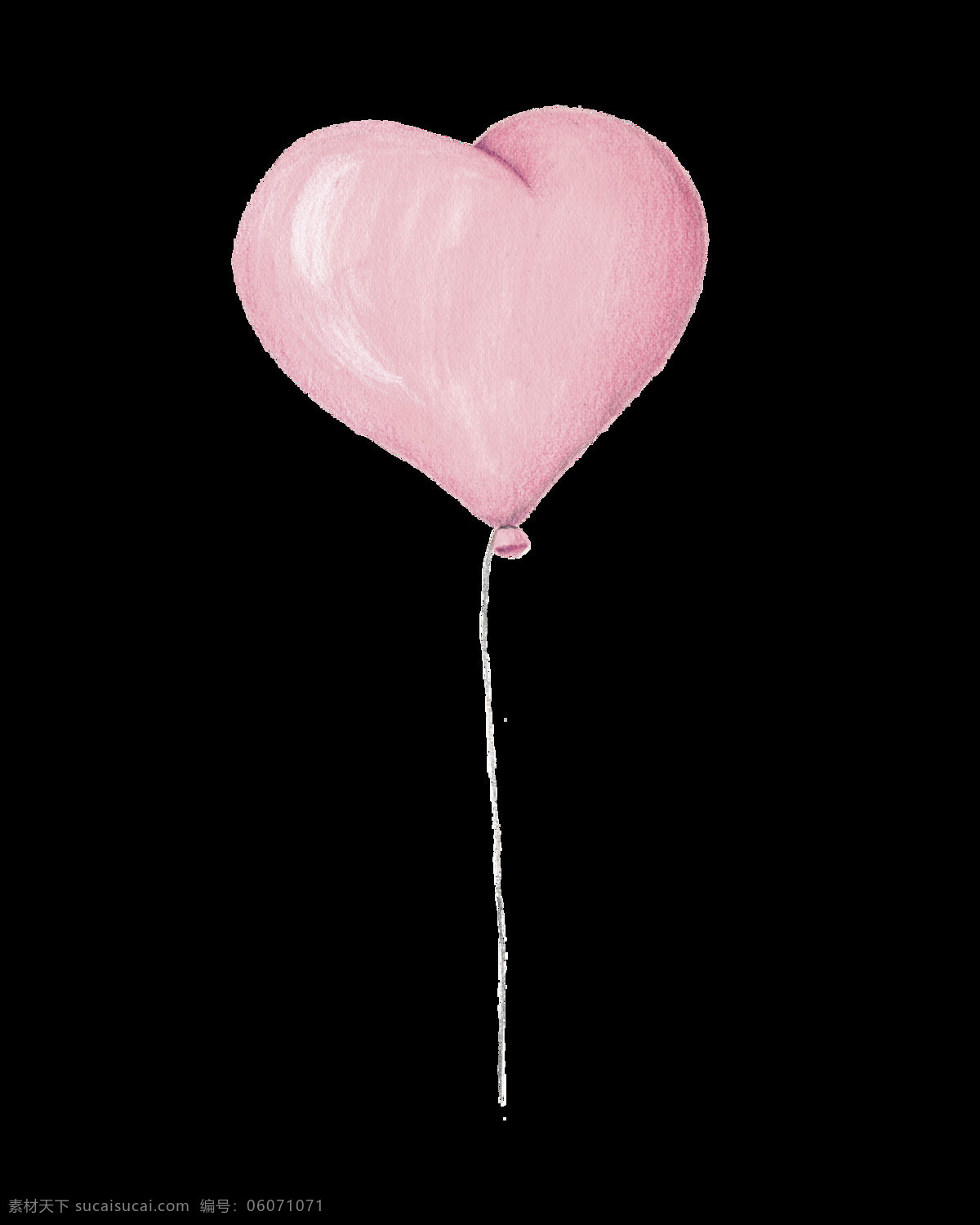 爱心 卡通 少儿 六一 气球 儿童 粉色