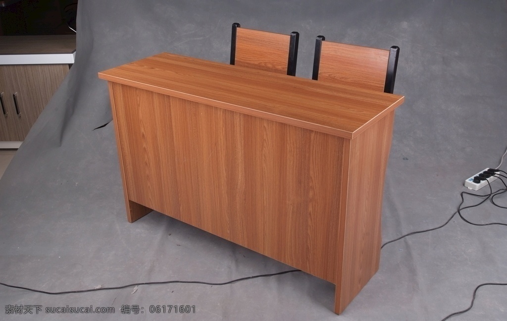 讲台桌 双人 木纹 会议室 培训 家具系列