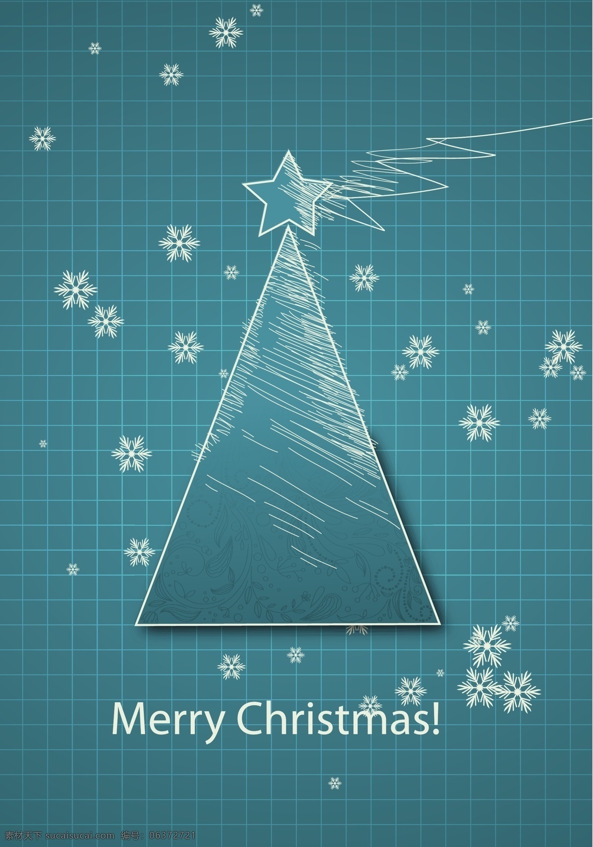 矢量 素雅 雪花 圣诞 卡片 创意卡片 圣诞节卡片 条纹 圣诞树设计 节日素材