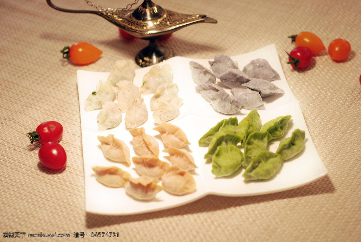 四 色 蔬菜汁 水饺 面点 主食 菜谱图片 菜牌 美食 餐饮美食 传统美食