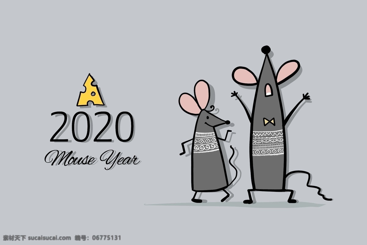 卡通老鼠 手绘老鼠 矢量老鼠 可爱老鼠 2020老鼠 鼠年 冬天老鼠 拟人老鼠 奶酪 老鼠服饰 动物 生物世界 野生动物