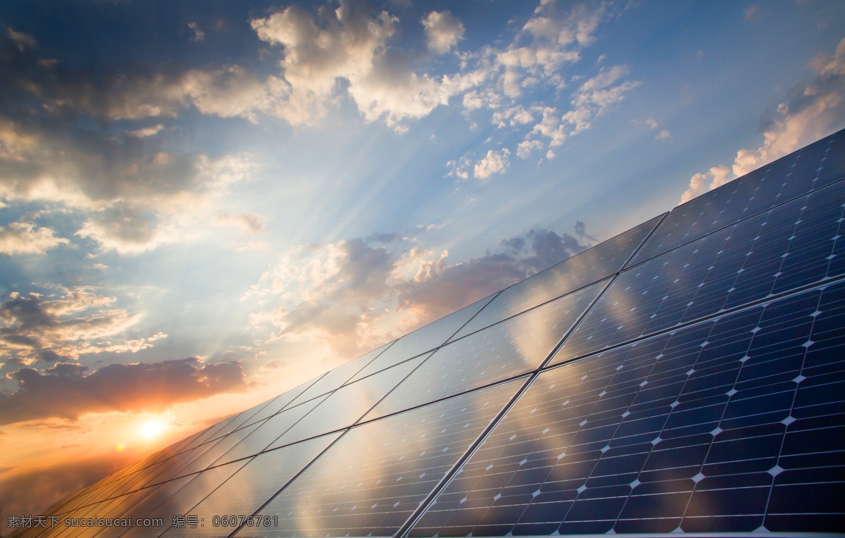 太阳能电站 夕阳 黄昏 太阳能 电池板 节能环保 生态环保 绿色环保 环保能源 太阳能发电 电站 其他类别 生活百科