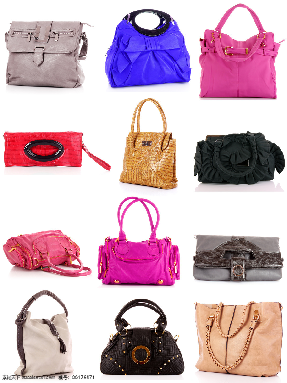 五颜六色 手提袋 时尚 手提包 包包 皮包 女士包 各式包包 包装设计 生活用品 珠宝服饰 生活百科