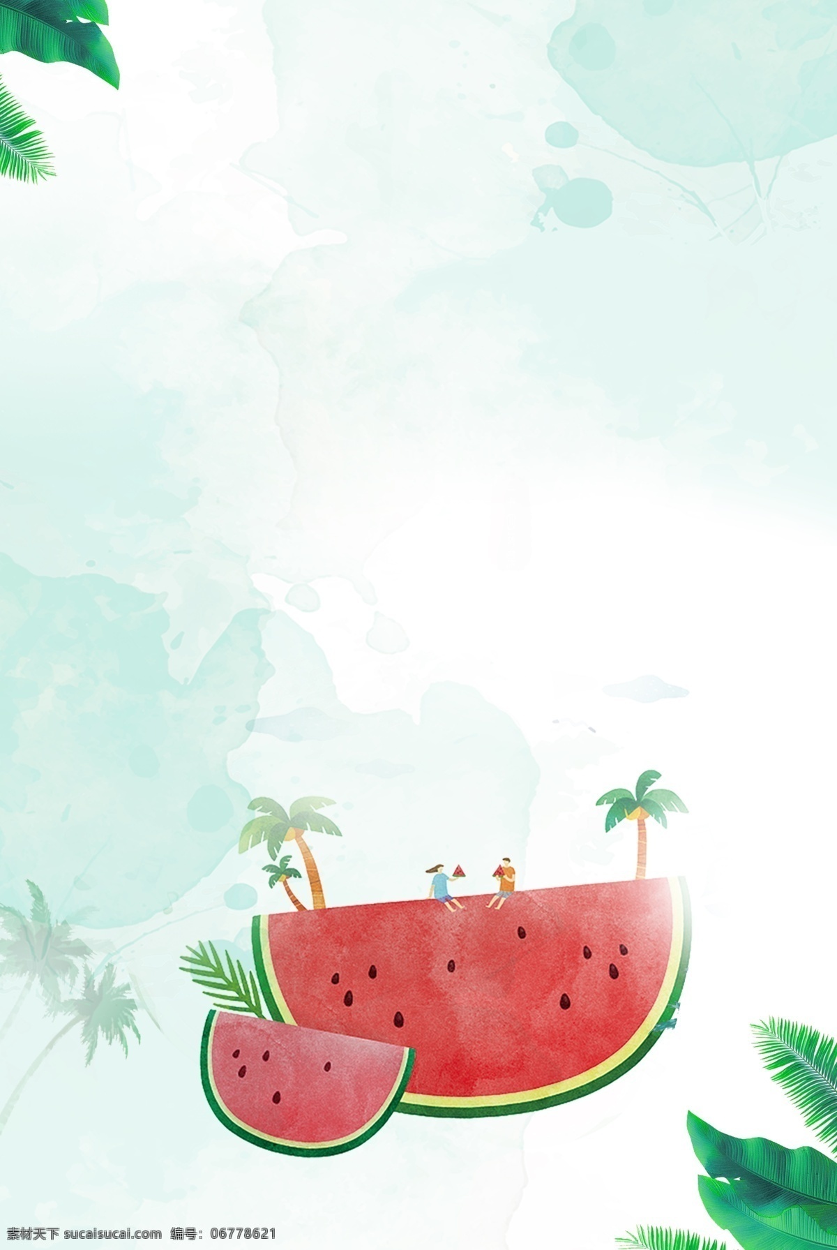 简单 水果 果汁 背景 夏天 夏季 清爽 水货 果蔬 新鲜 五月水果 冰镇 西瓜 芒果