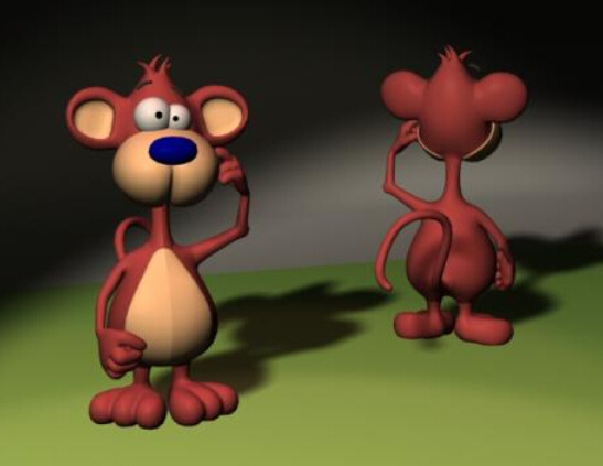 猴子 模型 3d模型 猴子模型 动物模型 3d模型素材 游戏cg模型
