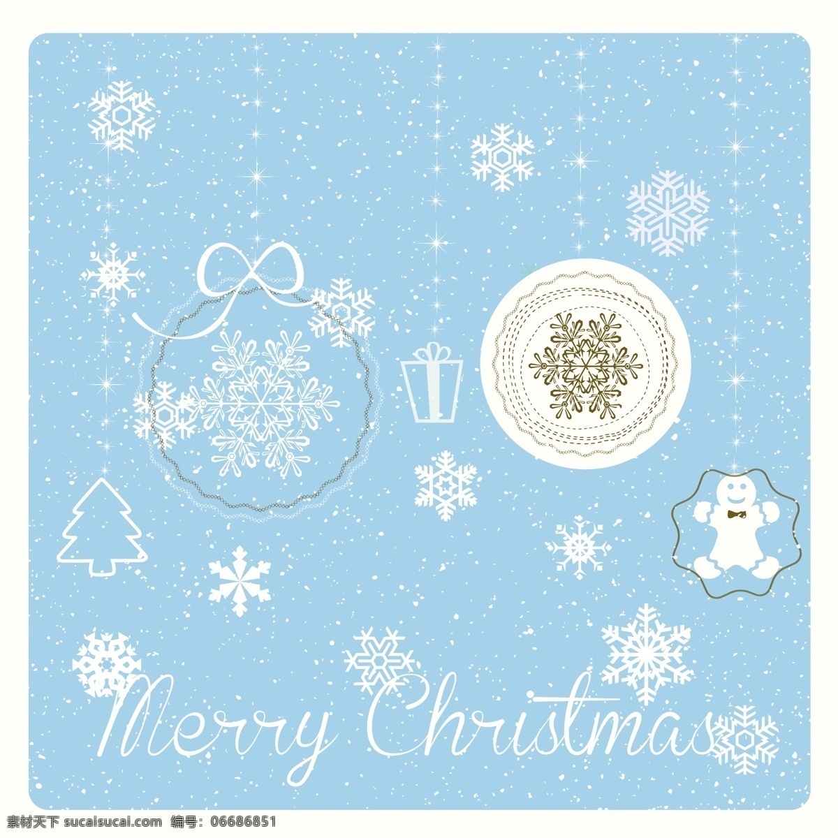 带 圣诞 物品 蓝色 卡片 背景 圣诞节 圣诞快乐 冬天 雪花 装修 装饰 文化 冷 假期 圣诞球 季节 节日 十二月 给传统