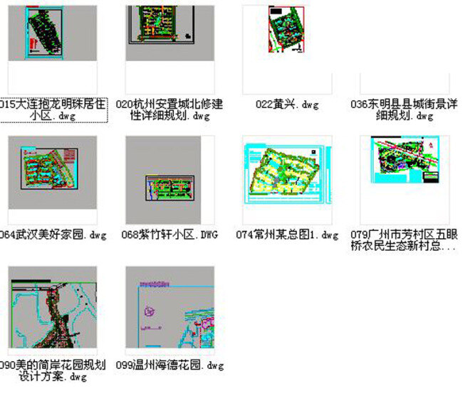 十 居住区 规划设计 图纸 小区规划图 cad 看 图 王 cad素材 景观图纸