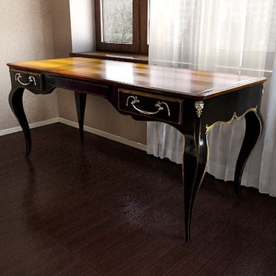欧式 桌子 3d 模型 家具模型 欧式家具 欧式桌子 含贴图 3d模型素材