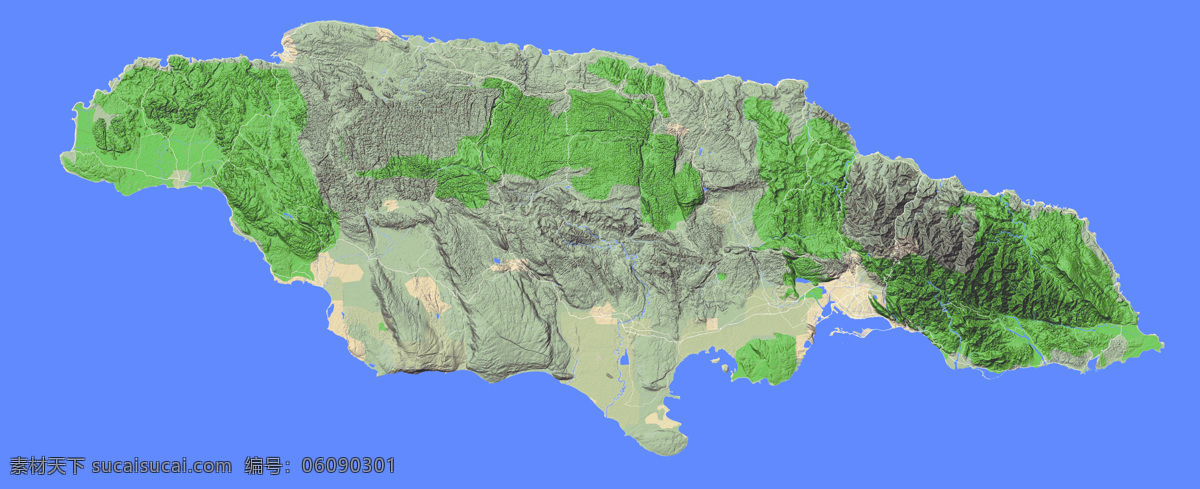 牙买加地形图 牙买加 地形图 欧洲 上帝之眼 卫星图 俯视图 nasa 地中海 海洋 山地 西西里岛 撒丁岛 阿尔卑斯山 南欧 东欧 地球 自然景观 自然风景