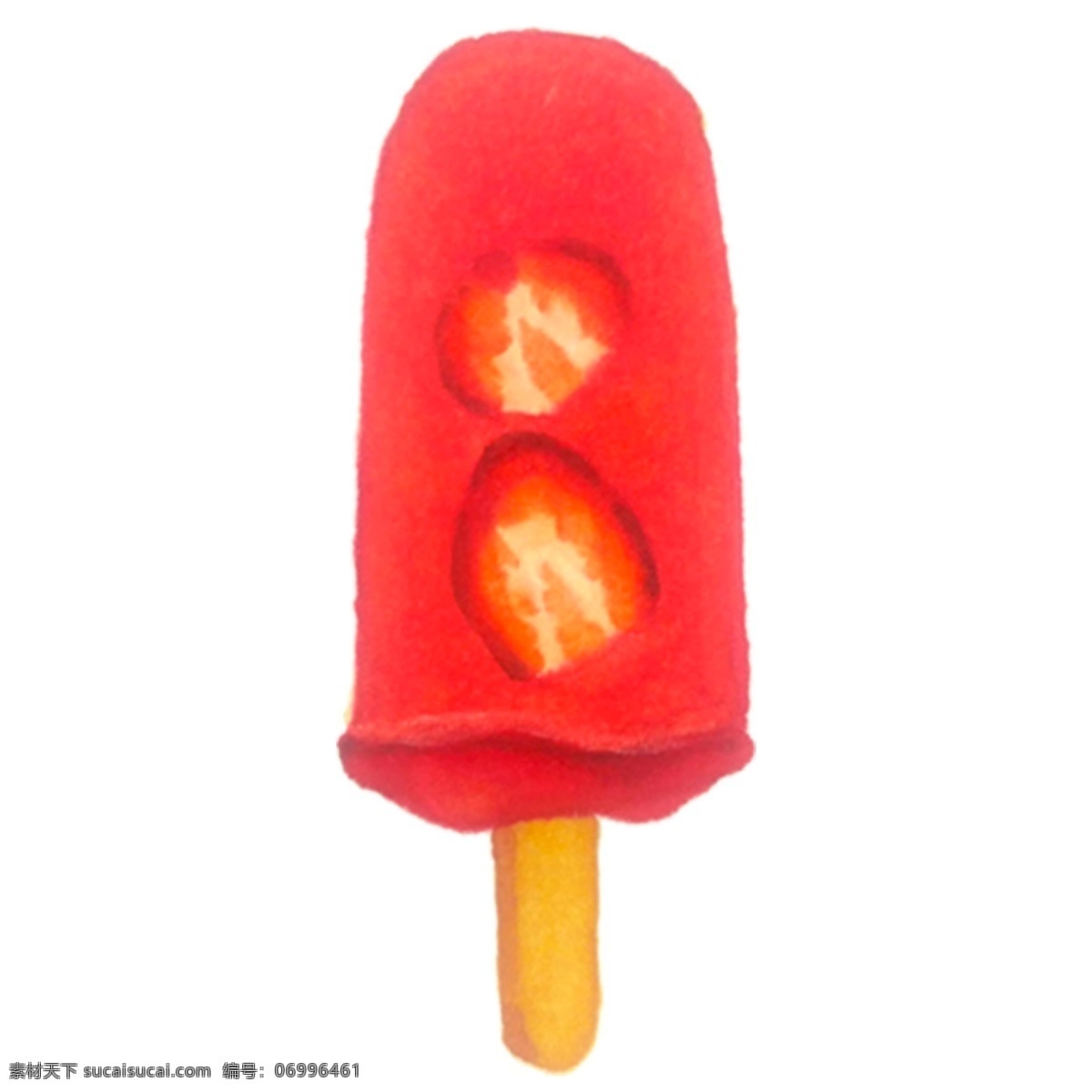 卡通 红色 草莓 冰棒 红色冰棒 冷饮 零度冰柜 冰箱里的冰柜 夏日解署 卡通冰棒 美味冰棒