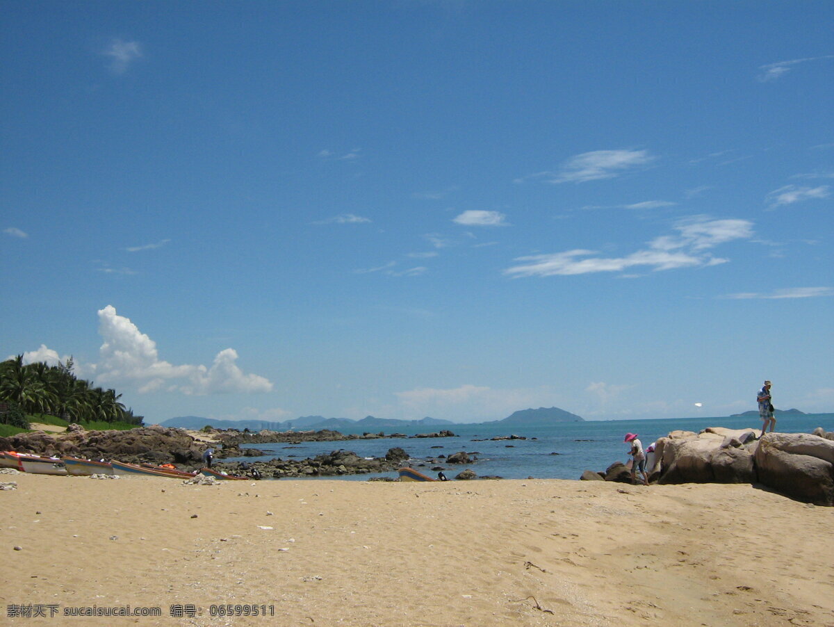 白云 海 海边 海景 海滩 礁石 蓝天 旅游 景 沙滩 椰子树 夏天 夏日 清凉 阳光 自然风景 自然景观 psd源文件