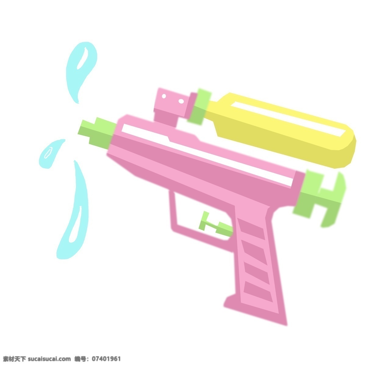 紫色 水枪 卡通 插画 紫色的水枪 卡通插画 水枪插画 玩具水枪 玩具插画 水枪模型 美丽的水枪