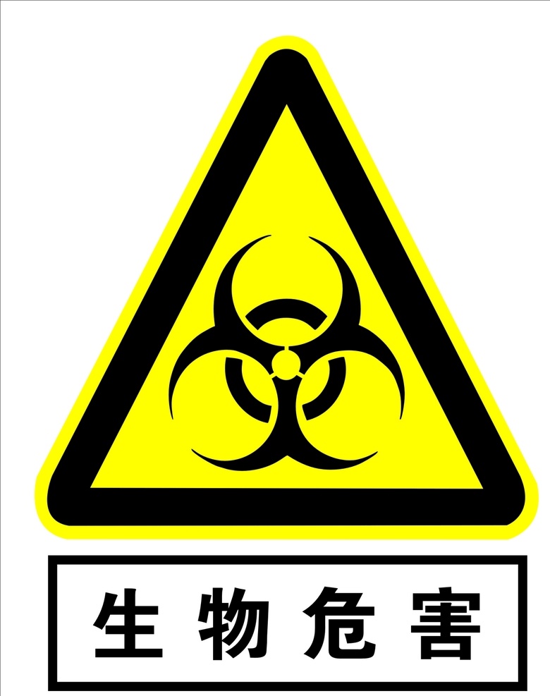 生物危害提示 生物危害警示 生物危害标志 生物危害展板 公共标识 标志图标 公共标识标志