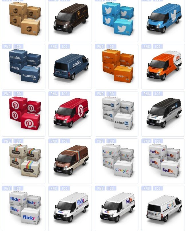 货车 集装箱 图标 快递 送货 手机 app app图标