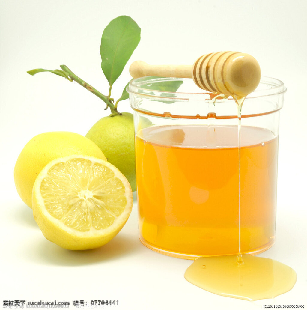 一罐蜂蜜 柠檬 水果 蜂蜜水 玻璃杯 玻璃罐 图片专辑 餐饮美食 饮料酒水