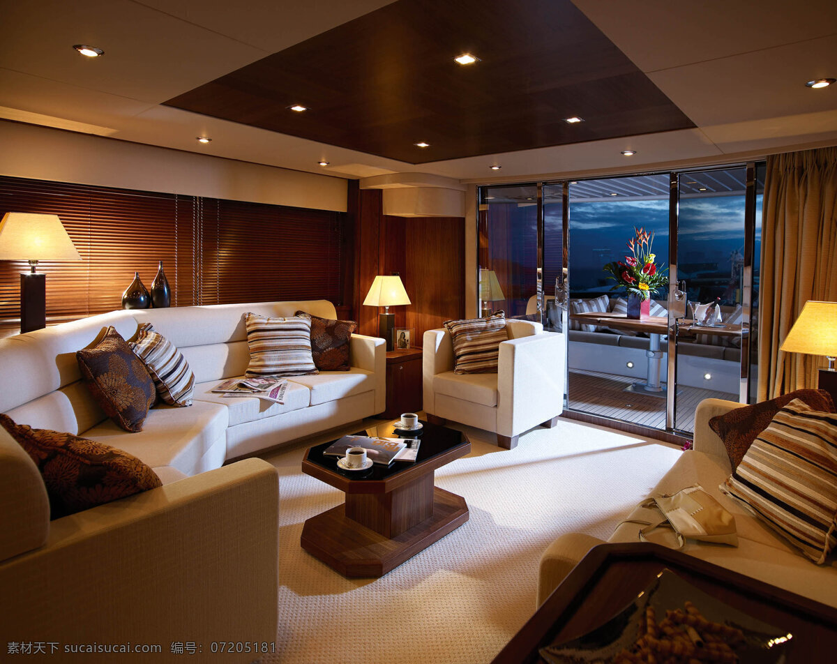 sunseeker05 sunseeker 内部 豪华 展现 黑色