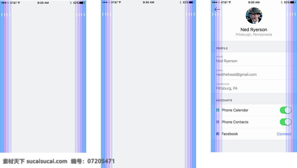 ios 网格系统 ios系统 网页ui ui设计 网格 系统 紫色线框图