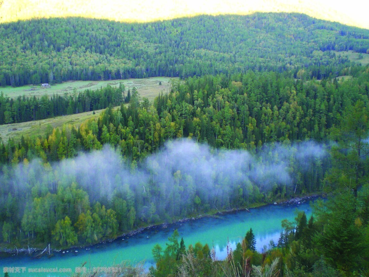 新疆喀纳斯 风景 自然 原野 新疆 喀纳斯 山水 湖泊 森林 自然景观 风景图. 摄影图库