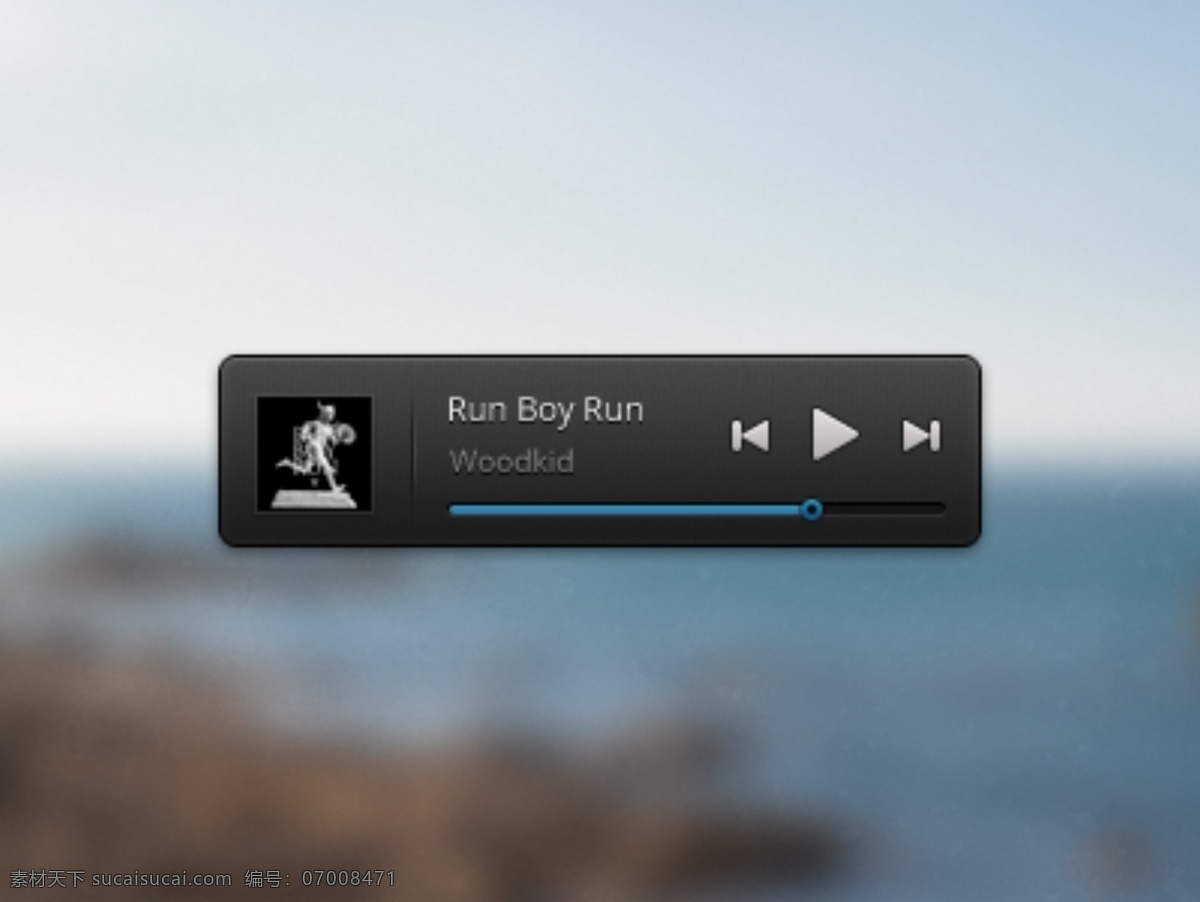 迷你 音乐 播放器 psd素材 播放 进度条 音乐播放器 快进 下翻 ui设计 按钮设计