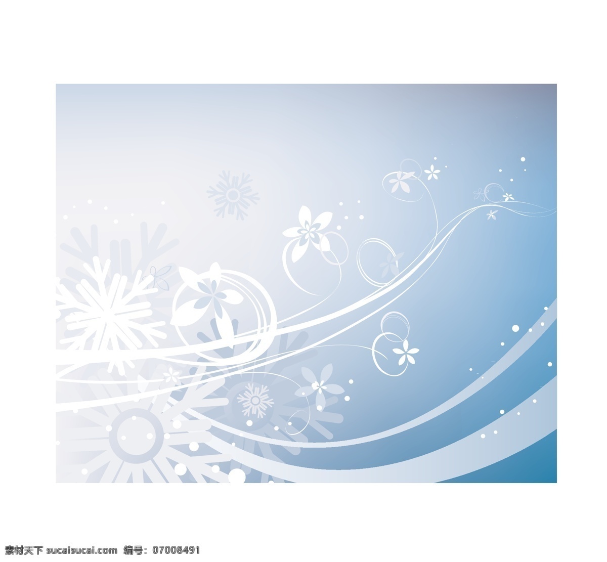 蓝色 调 绚烂 背景 花纹 蓝色调 矢量图 花纹花边