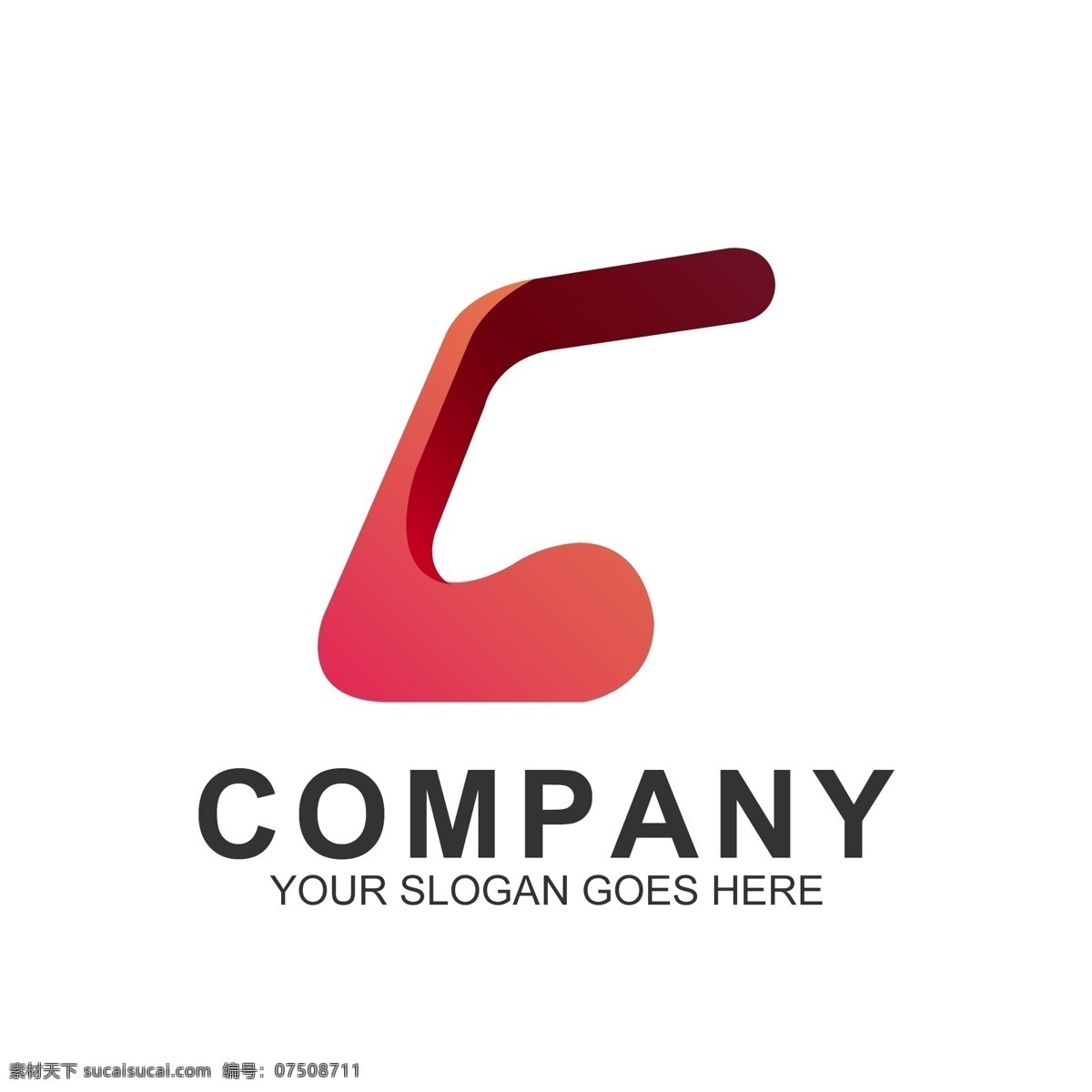 字母 c 通用 logo 标识 字母logo 通用logo 企业logo 通用标识 红色渐变 渐变logo 红色logo