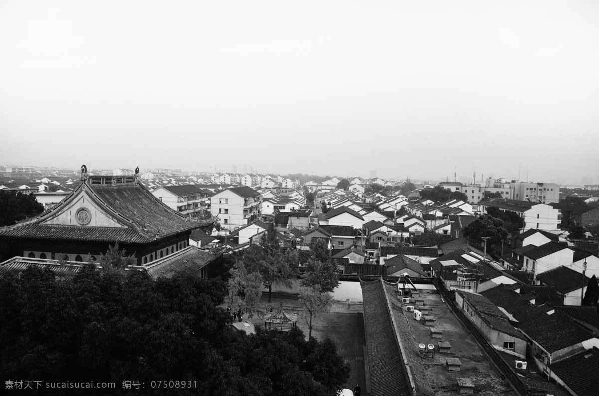 苏州 古城 鸟瞰图 psd源文件