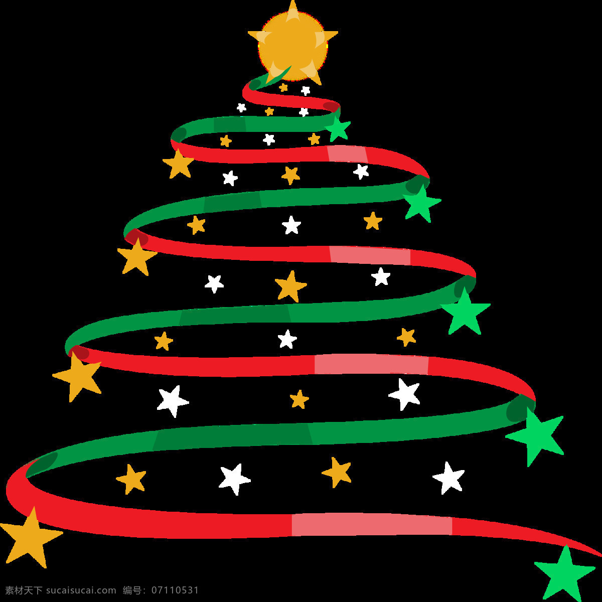 彩色 抽象 星星 飘带 圣诞树 元素 2018圣诞 christmas merry 抽象圣诞树 节日元素 飘带圣诞树 设计元素 圣诞png 圣诞免抠元素 圣诞装扮 星星圣诞树