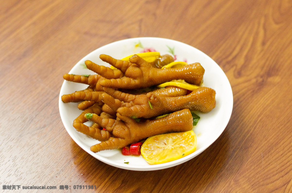网红泡椒凤爪 酸辣鸡爪 柠檬凤爪 小吃 开胃菜 小菜 餐饮美食 传统美食