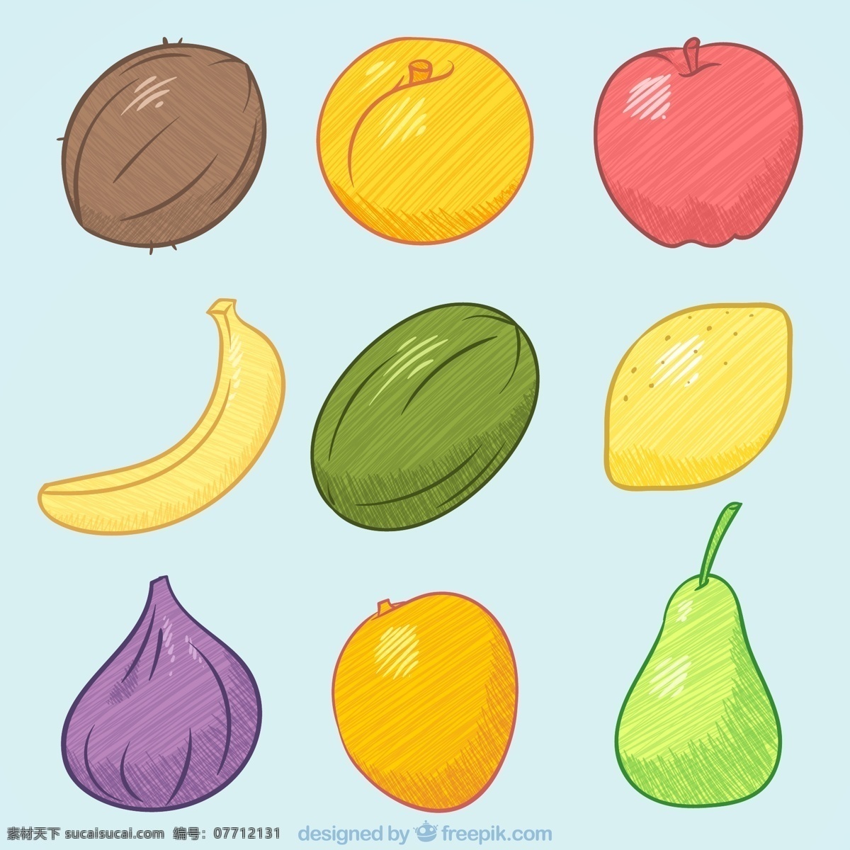 各色 可口 水果 食物 夏天 颜色 苹果 天然 香蕉 健康 椰子 柠檬 吃 健康食品 饮食 营养 芒果 桃子 甜瓜 美味
