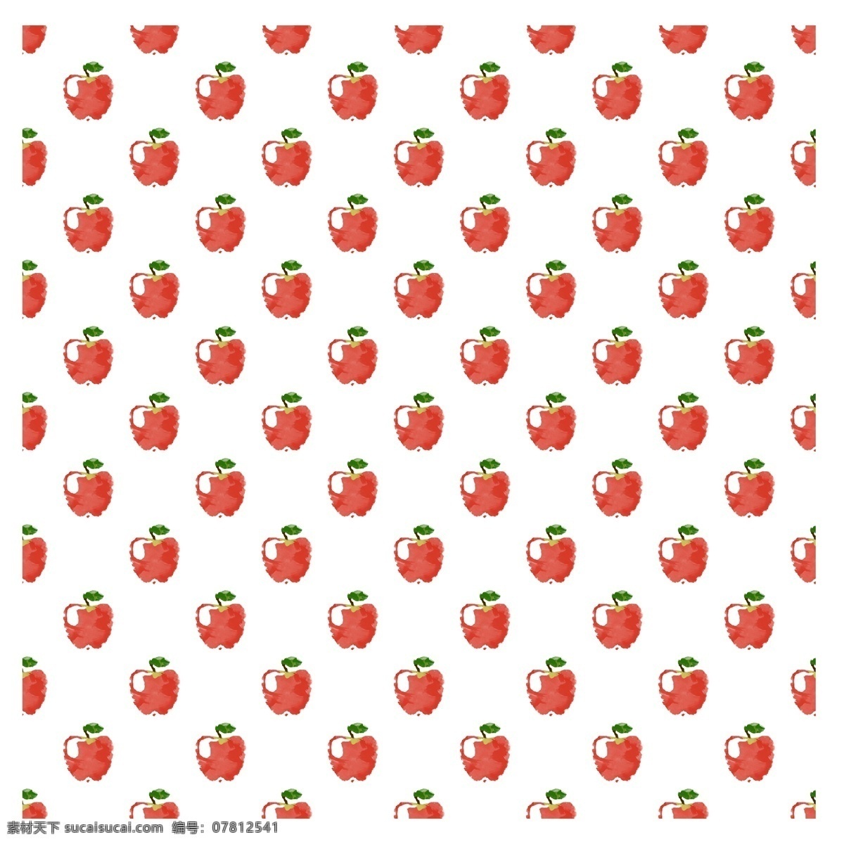 可爱 手绘 通用 苹果 背景 农产品 果蔬 瓜果 丰收 农业 秋收 种植 食物 生鲜 水果 装饰图案 图案 花