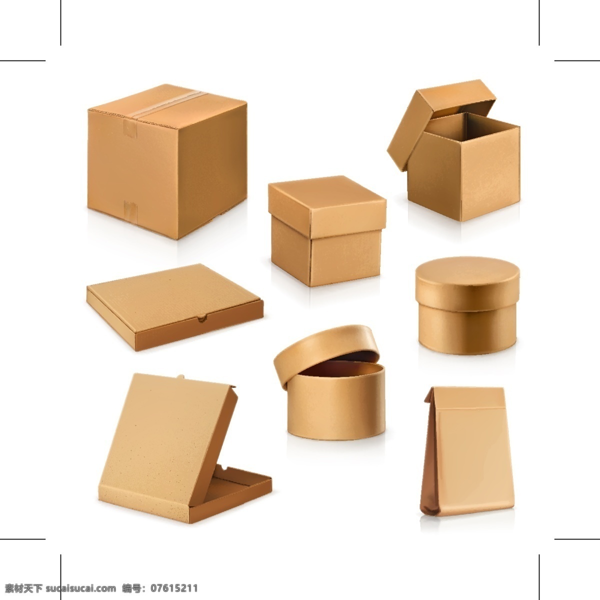 空白包装盒 牛皮纸盒 包装盒模板 包装盒 包装纸盒 包装 纸盒 盒子 包装盒效果图 包装设计