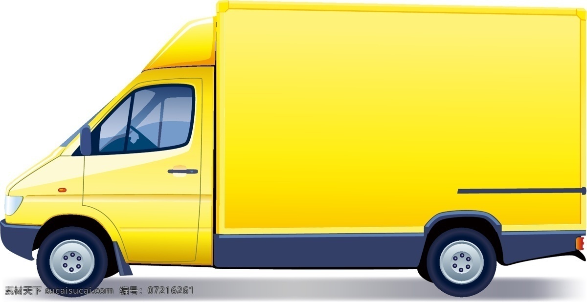 矢量 黄色 长途 运输车 运输 司机 透明元素 ai元素 免抠元素