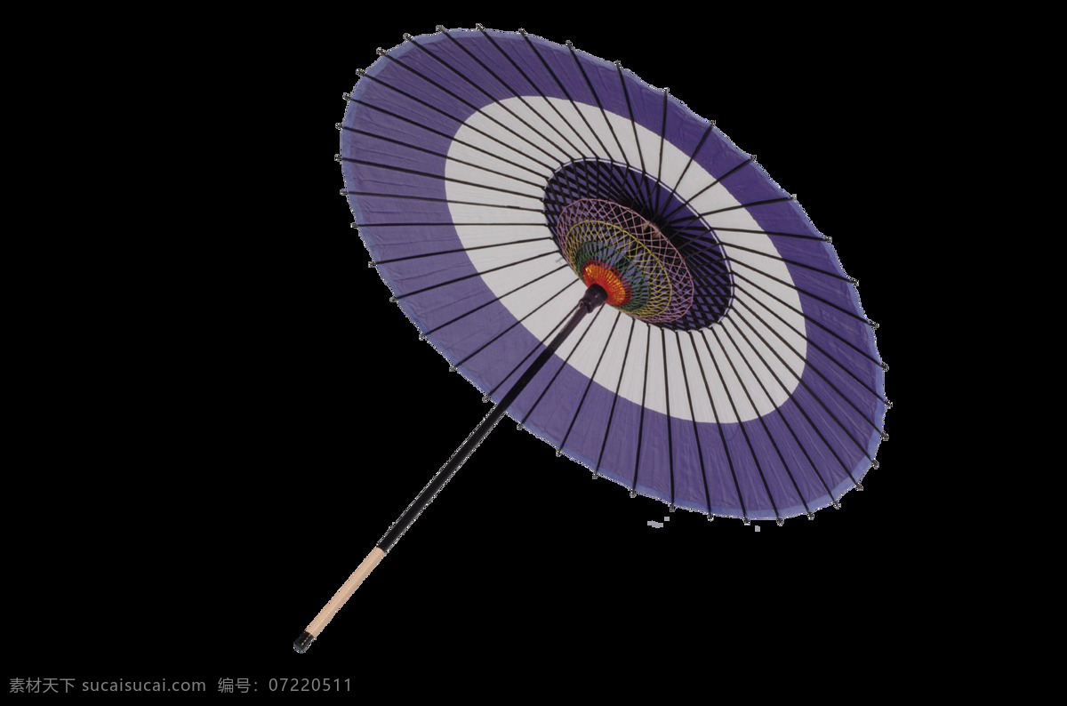 紫色 油纸伞 元素 png元素 免抠元素 透明素材 下雨 雨伞 遮阳 装饰