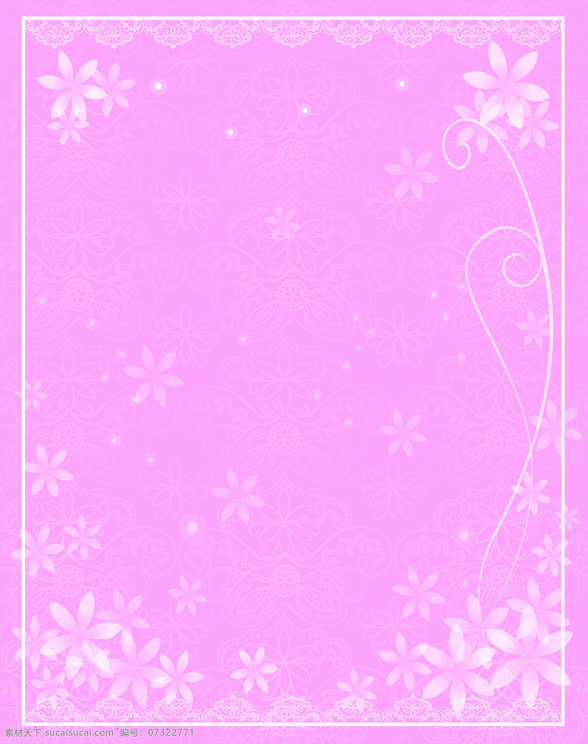 唯美 梦幻 移门 图 y180 白色花朵 粉色背景 花朵移门 线条 星光 移门图库 移门大全18 索亚卡 两 扇 线条花朵底纹 加点底纹 花边栏框 装饰素材