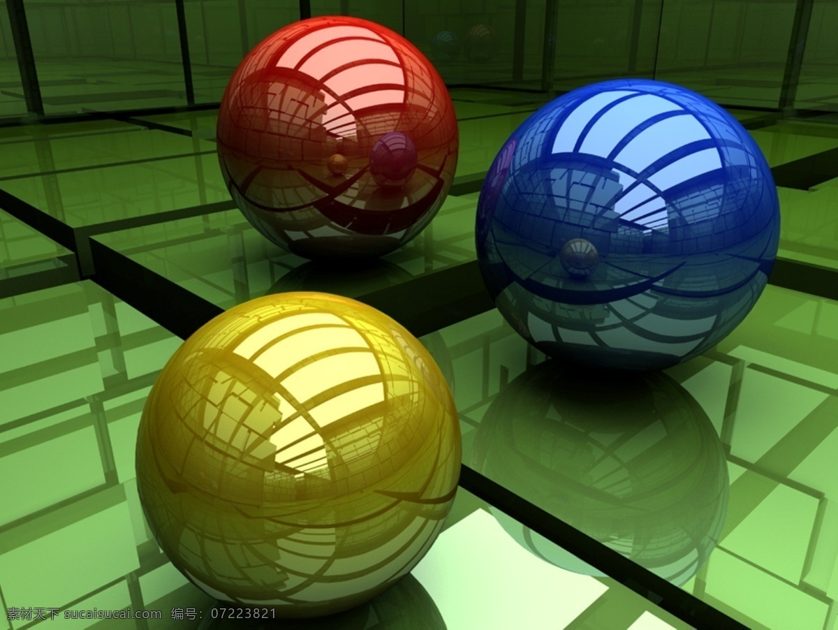 三色球 立体球 球 立体图 科技 高清三色球 3d设计