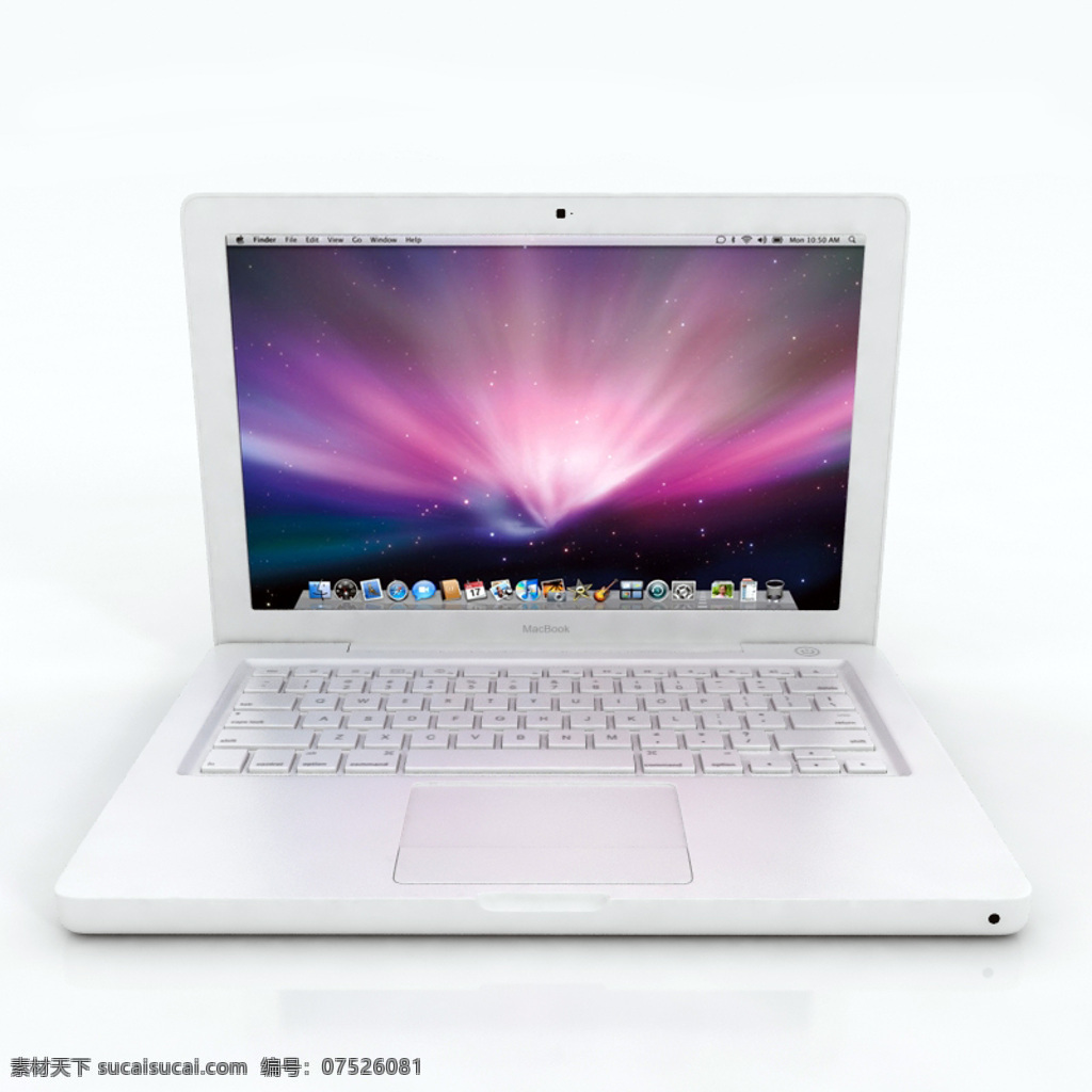 黑色 笔记本 电脑 白色 macbook apple 苹果产品 苹果数码 3d模型素材 电器模型