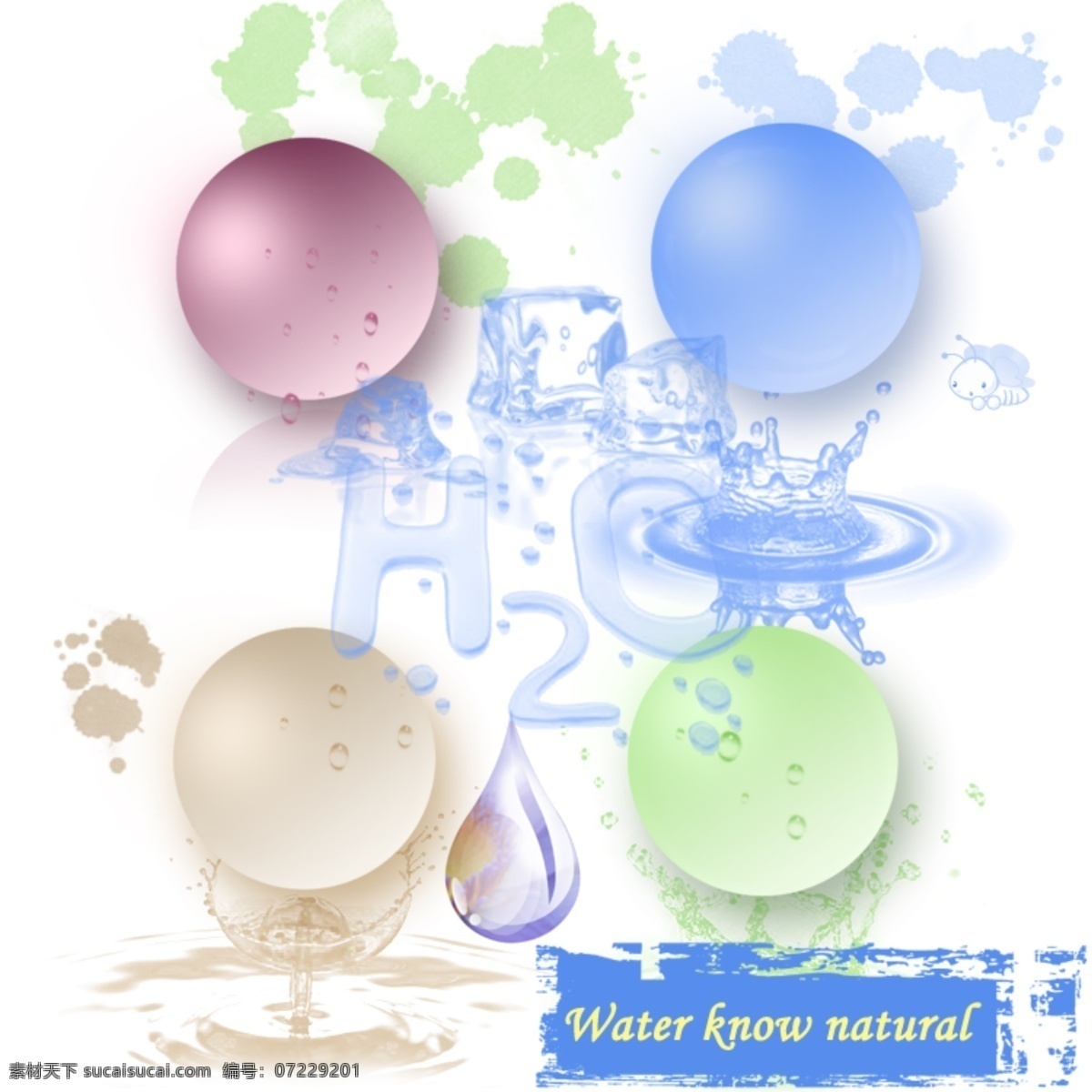 水珠的世界 水珠 水 珍珠 水花 水滴 明珠 冰 冰块 冰水混合 其他模板 网页模板 源文件