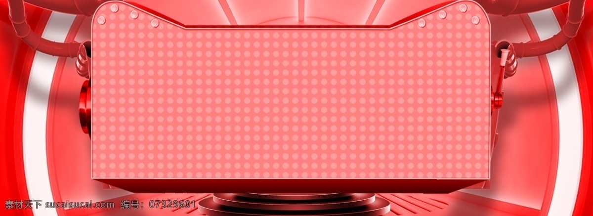 时尚 红色 商务 背景 猫头框 立体舞台 红色背景 展示背景 banner