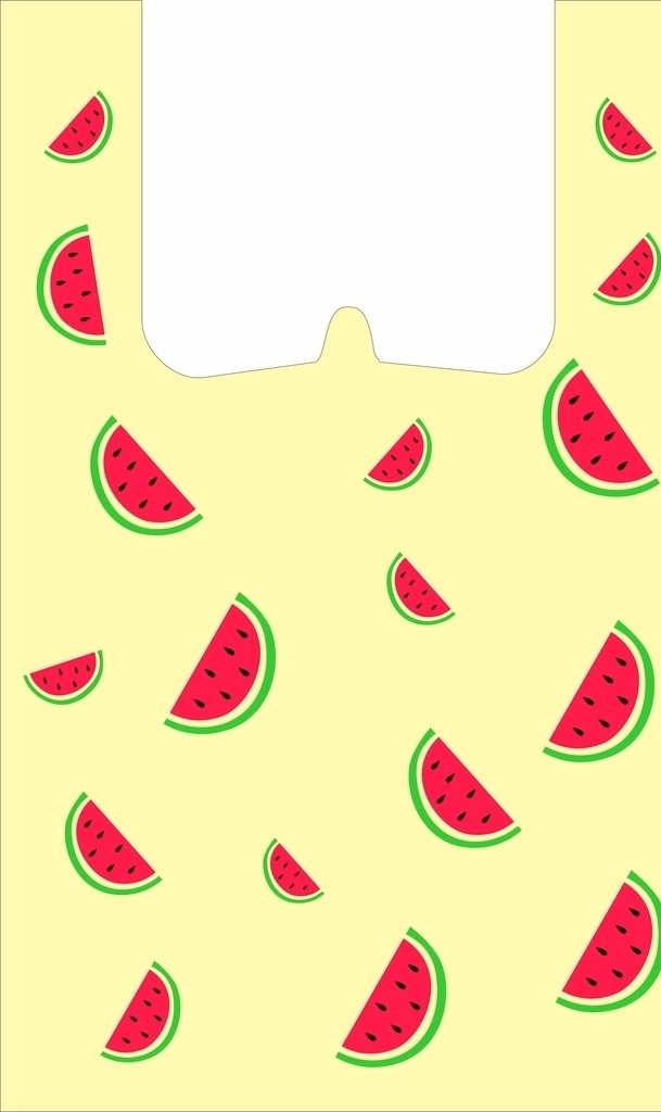 西瓜水果袋 广告袋 水果通用袋 西瓜包装 通用水果袋 花纹 食物 塑料袋 标志图标 其他图标 手绘水果